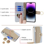 Custodia per telefono in pelle con texture Litchi a tracolla, For Samsung Galaxy M35 5G, For Samsung Galaxy Xcover 7 Pro 5G