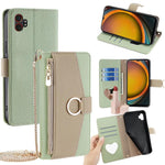 Custodia per telefono in pelle con texture Litchi a tracolla, For Samsung Galaxy M35 5G, For Samsung Galaxy Xcover 7 Pro 5G