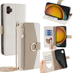 Custodia per telefono in pelle con texture Litchi a tracolla, For Samsung Galaxy M35 5G, For Samsung Galaxy Xcover 7 Pro 5G