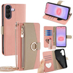 Custodia per telefono in pelle con texture Litchi a tracolla, For Galaxy A57 5G, For Galaxy A37 5G, For Samsung Galaxy A17 5G, For Samsung Galaxy F06 5G