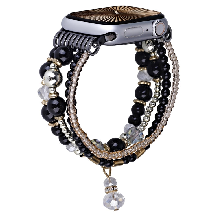 Cinturino per orologio con catena a quattro file di perline di rame, For Apple Watch 46mm / 49mm / 45mm / 44mm, For Apple Watch 42mm / 41mm / 40mm / 38mm