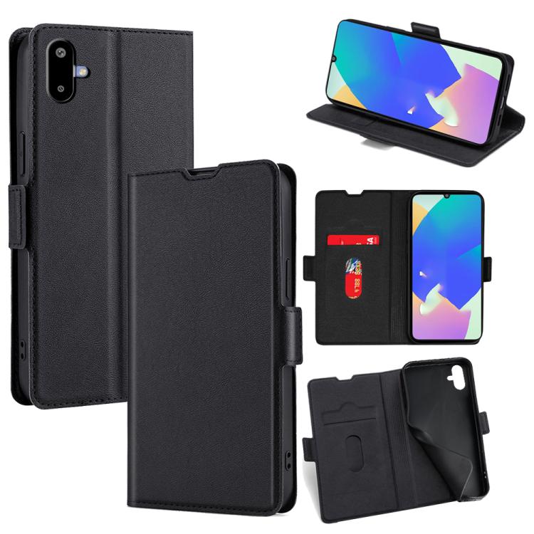 Custodia per telefono in pelle con fibbia laterale ultra sottile e flip orizzontale, For Galaxy A57 5G, For Galaxy A37 5G, For Samsung Galaxy A17 5G, For Samsung Galaxy F06 5G, For Samsung Galaxy M35 5G, For Samsung Galaxy Xcover 7 Pro 5G