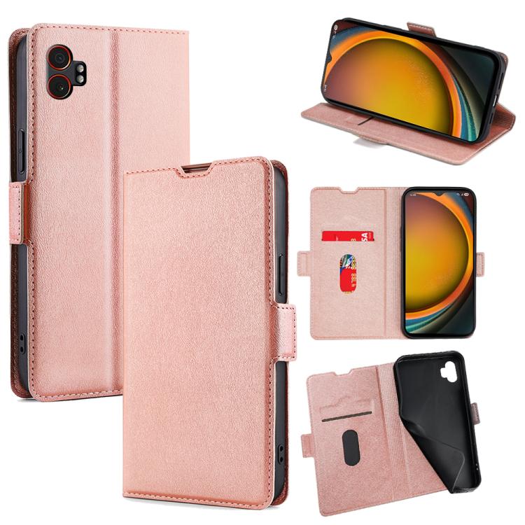Custodia per telefono in pelle con fibbia laterale ultra sottile e flip orizzontale, For Galaxy A57 5G, For Galaxy A37 5G, For Samsung Galaxy A17 5G, For Samsung Galaxy F06 5G, For Samsung Galaxy M35 5G, For Samsung Galaxy Xcover 7 Pro 5G