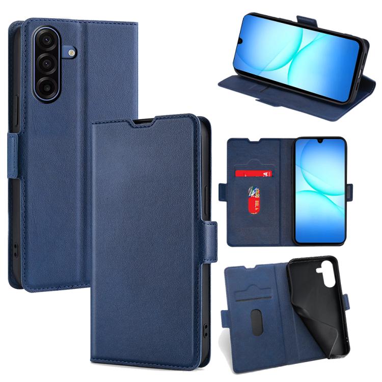 Custodia per telefono in pelle con fibbia laterale ultra sottile e flip orizzontale, For Galaxy A57 5G, For Galaxy A37 5G, For Samsung Galaxy A17 5G, For Samsung Galaxy F06 5G, For Samsung Galaxy M35 5G, For Samsung Galaxy Xcover 7 Pro 5G