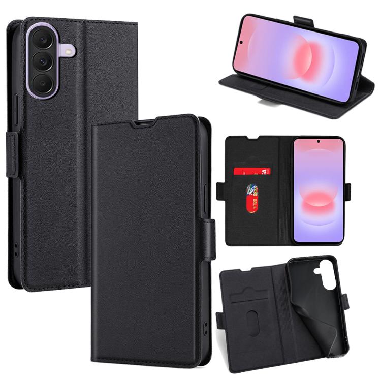 Custodia per telefono in pelle con fibbia laterale ultra sottile e flip orizzontale, For Galaxy A57 5G, For Galaxy A37 5G, For Samsung Galaxy A17 5G, For Samsung Galaxy F06 5G, For Samsung Galaxy M35 5G, For Samsung Galaxy Xcover 7 Pro 5G