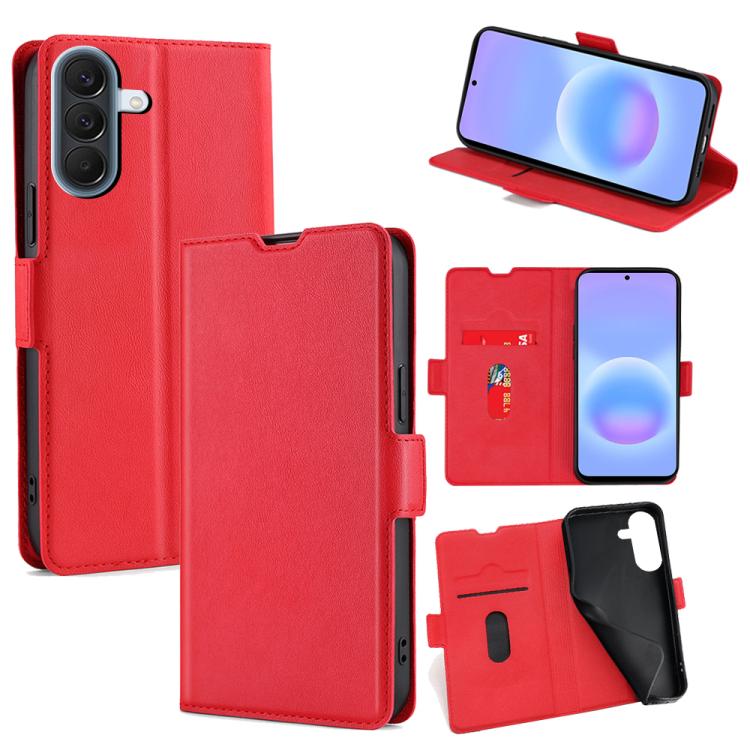 Custodia per telefono in pelle con fibbia laterale ultra sottile e flip orizzontale, For Galaxy A57 5G, For Galaxy A37 5G, For Samsung Galaxy A17 5G, For Samsung Galaxy F06 5G, For Samsung Galaxy M35 5G, For Samsung Galaxy Xcover 7 Pro 5G