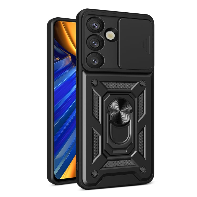 Custodia per telefono TPU+PC con design scorrevole per fotocamera, For Samsung Galaxy S26 5G, For Samsung Galaxy S25 Edge 5G, For Samsung Galaxy S25 5G