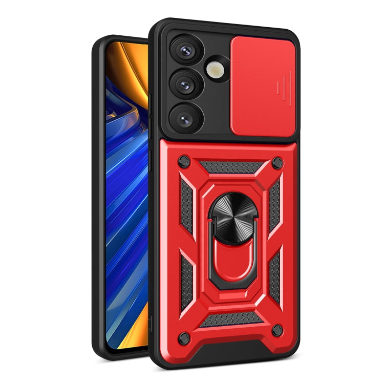 Custodia per telefono TPU+PC con design scorrevole per fotocamera, For Samsung Galaxy S26 5G, For Samsung Galaxy S25 Edge 5G, For Samsung Galaxy S25 5G