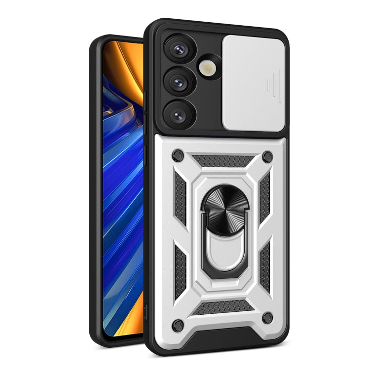 Custodia per telefono TPU+PC con design scorrevole per fotocamera, For Samsung Galaxy S26 5G, For Samsung Galaxy S25 Edge 5G, For Samsung Galaxy S25 5G
