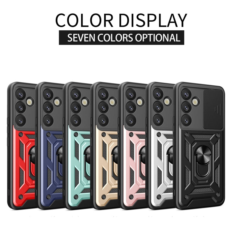 Custodia per telefono TPU+PC con design scorrevole per fotocamera, For Samsung Galaxy S25+ 5G, For Samsung Galaxy S25 Ultra 5G