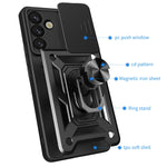 Custodia per telefono TPU+PC con design scorrevole per fotocamera, For Samsung Galaxy S25+ 5G, For Samsung Galaxy S25 Ultra 5G