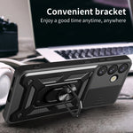 Custodia per telefono TPU+PC con design scorrevole per fotocamera, For Samsung Galaxy S25+ 5G, For Samsung Galaxy S25 Ultra 5G