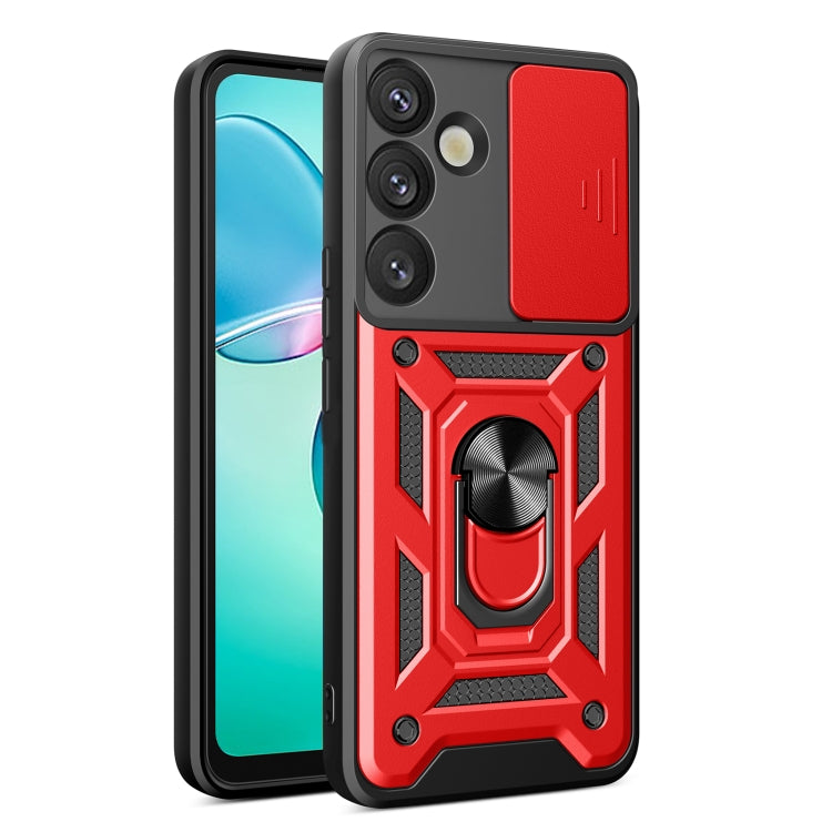 Custodia per telefono TPU+PC con design scorrevole per fotocamera, For Samsung Galaxy S25+ 5G, For Samsung Galaxy S25 Ultra 5G