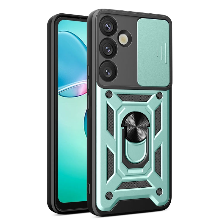 Custodia per telefono TPU+PC con design scorrevole per fotocamera, For Samsung Galaxy S25+ 5G, For Samsung Galaxy S25 Ultra 5G