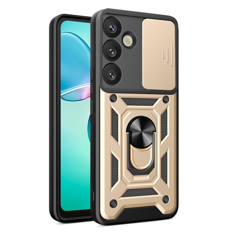 Custodia per telefono TPU+PC con design scorrevole per fotocamera, For Samsung Galaxy S25+ 5G, For Samsung Galaxy S25 Ultra 5G