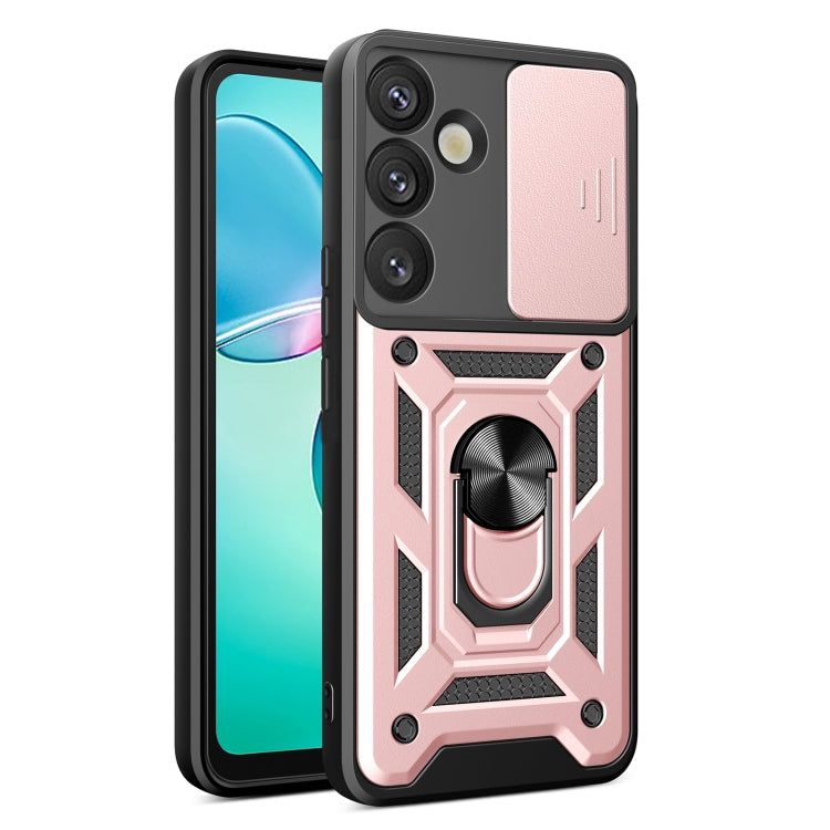 Custodia per telefono TPU+PC con design scorrevole per fotocamera, For Samsung Galaxy S25+ 5G, For Samsung Galaxy S25 Ultra 5G