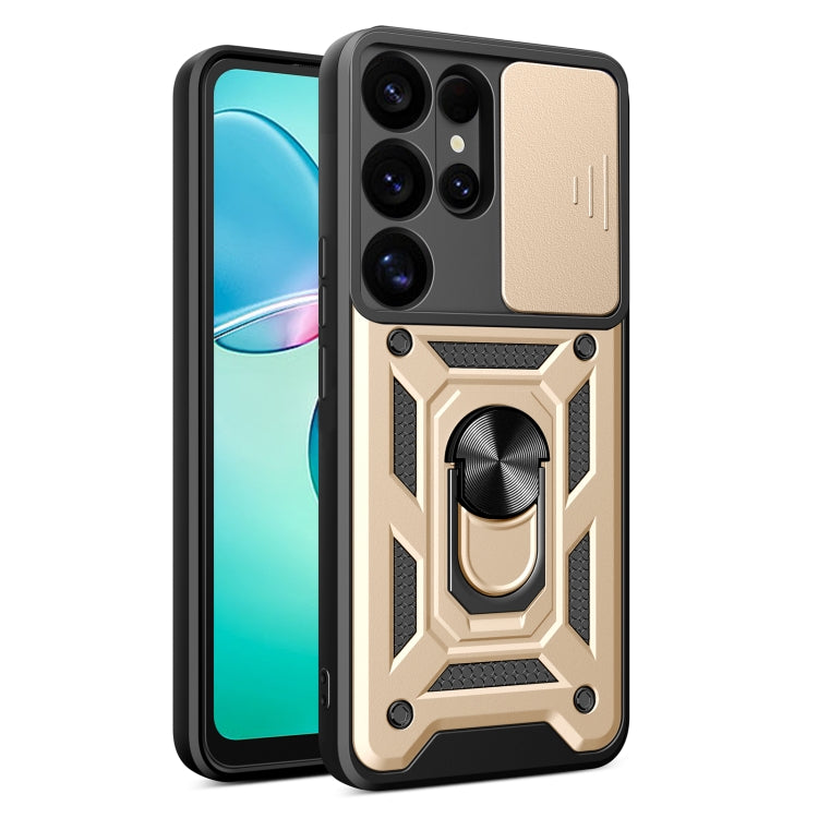 Custodia per telefono TPU+PC con design scorrevole per fotocamera, For Samsung Galaxy S25+ 5G, For Samsung Galaxy S25 Ultra 5G
