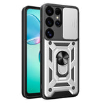 Custodia per telefono TPU+PC con design scorrevole per fotocamera, For Samsung Galaxy S25+ 5G, For Samsung Galaxy S25 Ultra 5G