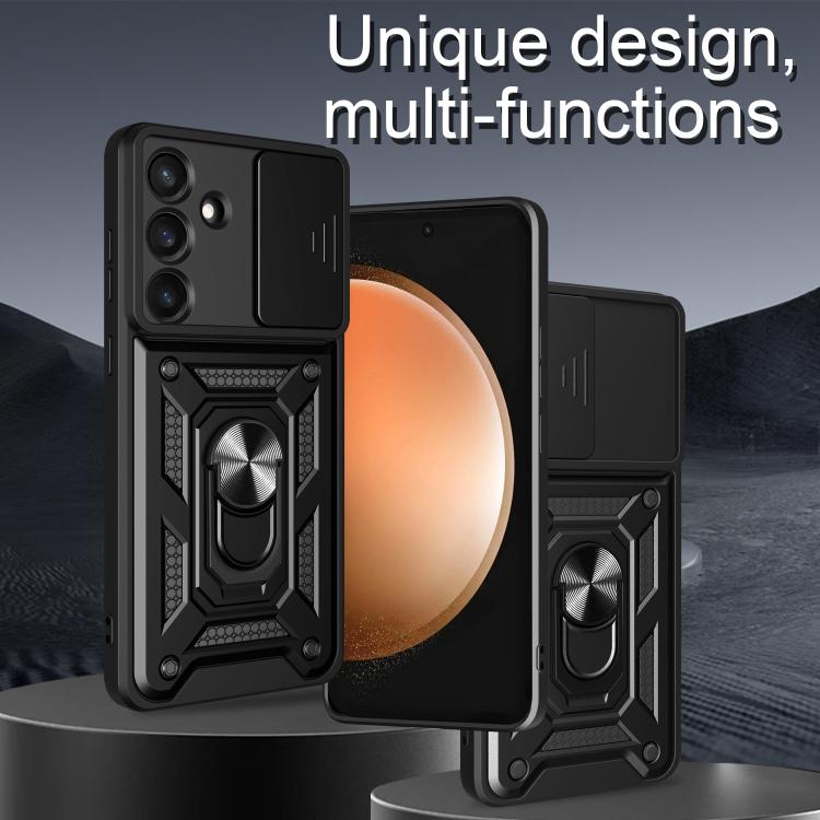 Custodia per telefono TPU+PC con design scorrevole per fotocamera, For Galaxy S26 FE / S25 FE 5G, For Samsung Galaxy S26+ 5G, For Samsung Galaxy S26 Ultra 5G