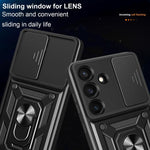 Custodia per telefono TPU+PC con design scorrevole per fotocamera, For Galaxy S26 FE / S25 FE 5G, For Samsung Galaxy S26+ 5G, For Samsung Galaxy S26 Ultra 5G