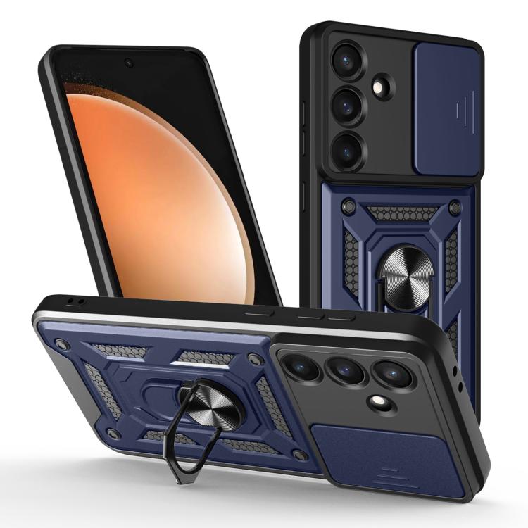 Custodia per telefono TPU+PC con design scorrevole per fotocamera, For Galaxy S26 FE / S25 FE 5G, For Samsung Galaxy S26+ 5G, For Samsung Galaxy S26 Ultra 5G
