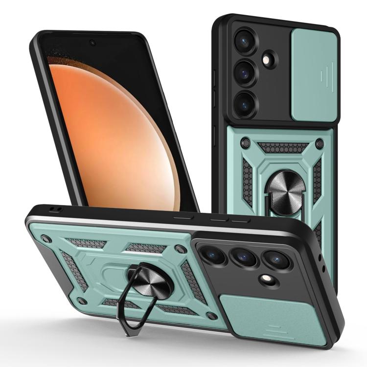 Custodia per telefono TPU+PC con design scorrevole per fotocamera, For Galaxy S26 FE / S25 FE 5G, For Samsung Galaxy S26+ 5G, For Samsung Galaxy S26 Ultra 5G