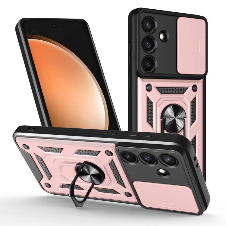 Custodia per telefono TPU+PC con design scorrevole per fotocamera, For Galaxy S26 FE / S25 FE 5G, For Samsung Galaxy S26+ 5G, For Samsung Galaxy S26 Ultra 5G