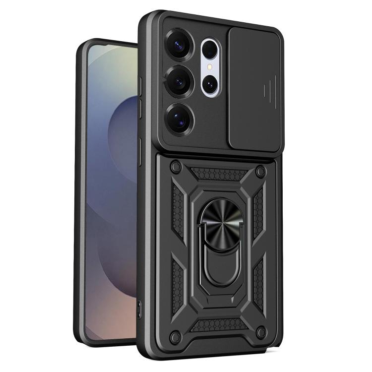 Custodia per telefono TPU+PC con design scorrevole per fotocamera, For Galaxy S26 FE / S25 FE 5G, For Samsung Galaxy S26+ 5G, For Samsung Galaxy S26 Ultra 5G