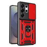 Custodia per telefono TPU+PC con design scorrevole per fotocamera, For Galaxy S26 FE / S25 FE 5G, For Samsung Galaxy S26+ 5G, For Samsung Galaxy S26 Ultra 5G