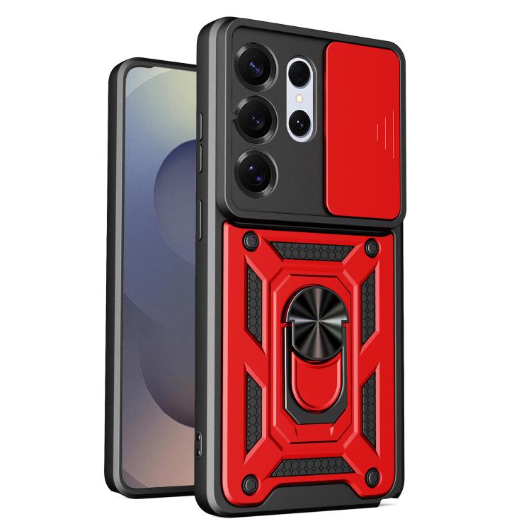 Custodia per telefono TPU+PC con design scorrevole per fotocamera, For Galaxy S26 FE / S25 FE 5G, For Samsung Galaxy S26+ 5G, For Samsung Galaxy S26 Ultra 5G