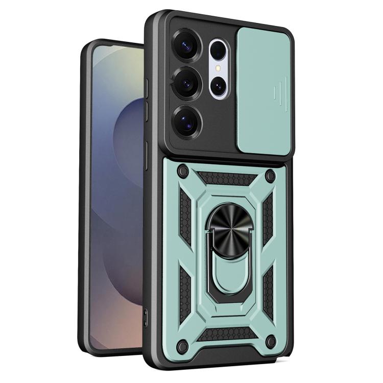 Custodia per telefono TPU+PC con design scorrevole per fotocamera, For Galaxy S26 FE / S25 FE 5G, For Samsung Galaxy S26+ 5G, For Samsung Galaxy S26 Ultra 5G