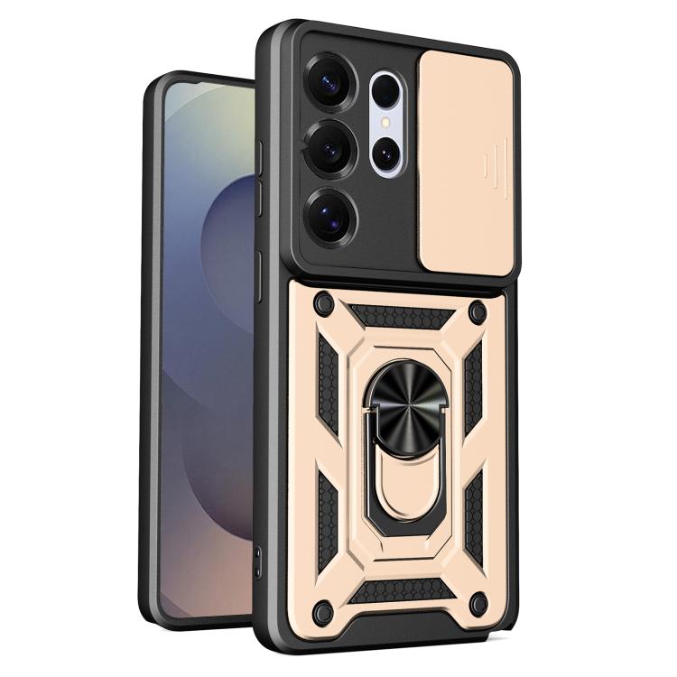 Custodia per telefono TPU+PC con design scorrevole per fotocamera, For Galaxy S26 FE / S25 FE 5G, For Samsung Galaxy S26+ 5G, For Samsung Galaxy S26 Ultra 5G