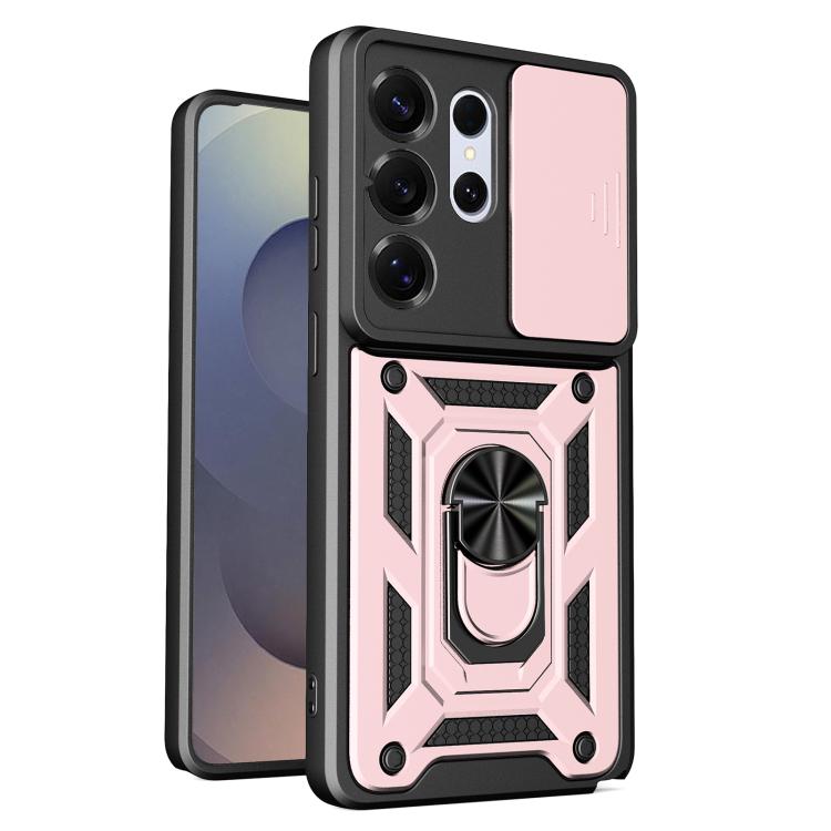 Custodia per telefono TPU+PC con design scorrevole per fotocamera, For Galaxy S26 FE / S25 FE 5G, For Samsung Galaxy S26+ 5G, For Samsung Galaxy S26 Ultra 5G