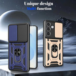 Custodia per telefono TPU+PC con design scorrevole per fotocamera, For Samsung Galaxy S26 5G, For Samsung Galaxy S25 Edge 5G, For Samsung Galaxy S25 5G