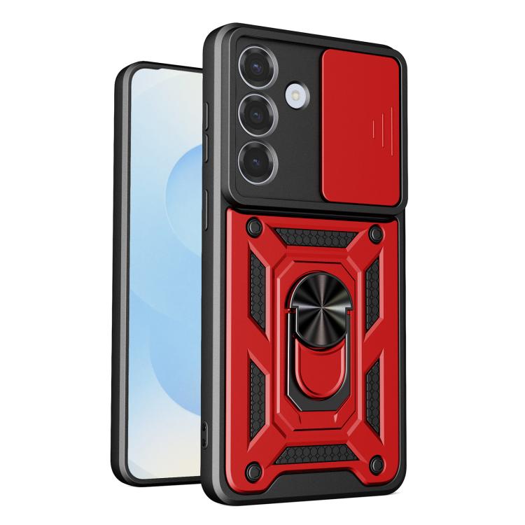 Custodia per telefono TPU+PC con design scorrevole per fotocamera, For Samsung Galaxy S26 5G, For Samsung Galaxy S25 Edge 5G, For Samsung Galaxy S25 5G