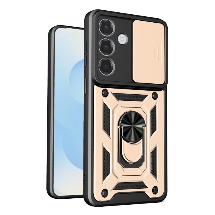 Custodia per telefono TPU+PC con design scorrevole per fotocamera, For Samsung Galaxy S26 5G, For Samsung Galaxy S25 Edge 5G, For Samsung Galaxy S25 5G