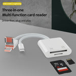 Lettore schede SD TF USB-C 3 in 1 compatto
