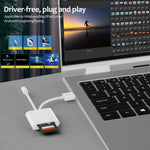 Lettore schede SD TF USB-C 3 in 1 compatto