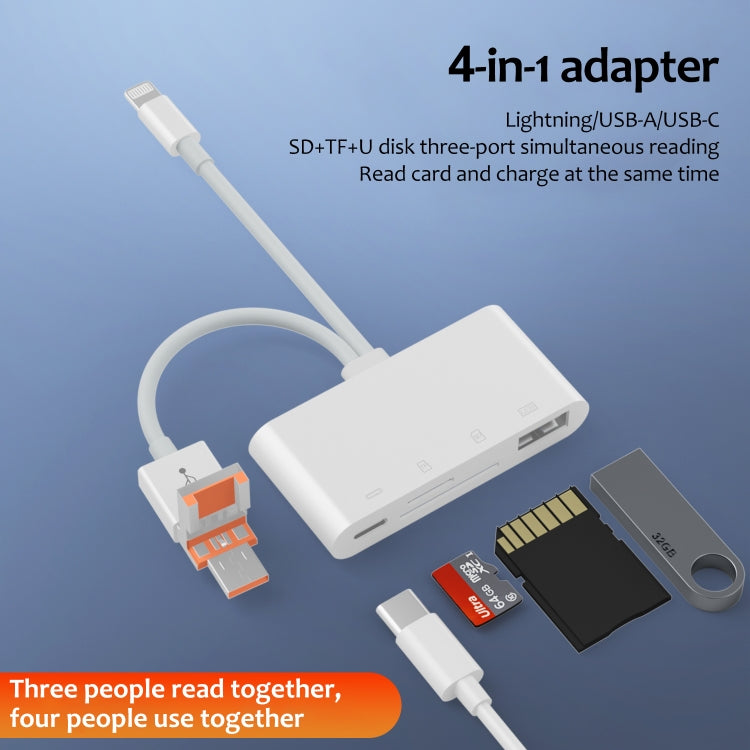 Adattatore lettore schede USB-C Type-C TF SD multifunzione