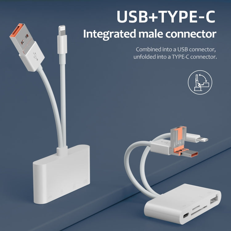 Adattatore lettore schede USB-C Type-C TF SD multifunzione