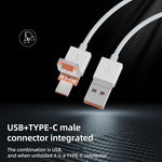 Adattatore lettore schede USB-C Type-C CF TF SD