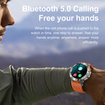 LEMFO K65 1.43 pollici Bluetooth Call Smart Watch, supporta la frequenza cardiaca / ossigeno nel sangue