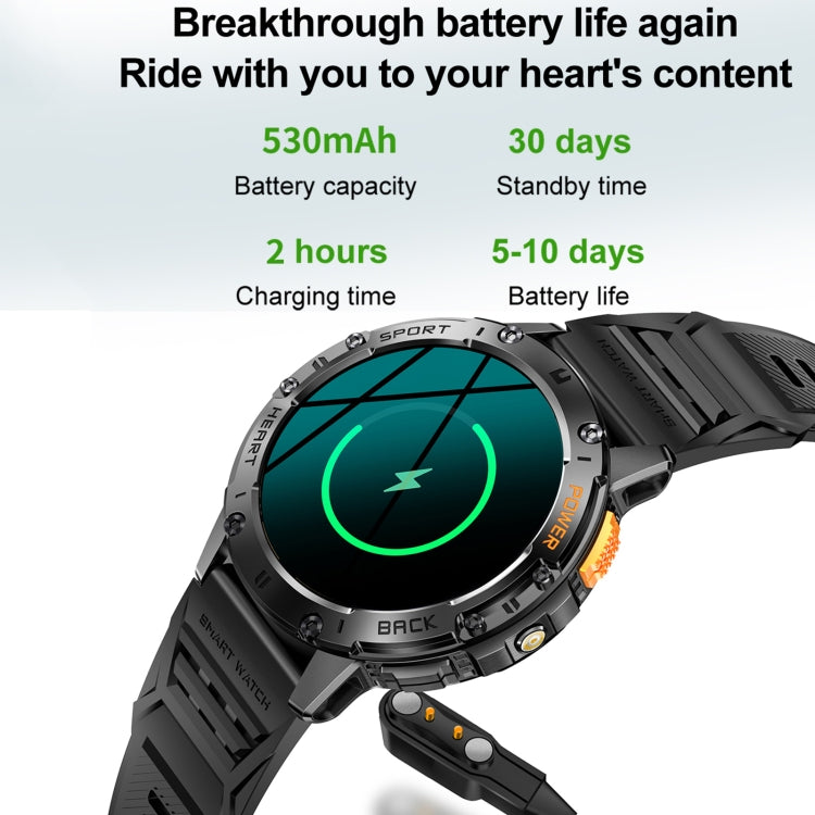 LEMFO K65 1.43 pollici Bluetooth Call Smart Watch, supporta la frequenza cardiaca / ossigeno nel sangue