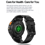 LEMFO K65 1.43 pollici Bluetooth Call Smart Watch, supporta la frequenza cardiaca / ossigeno nel sangue