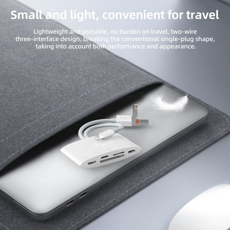 Adattatore lettore schede USB-C, 8 pin, USB-A, Micro USB