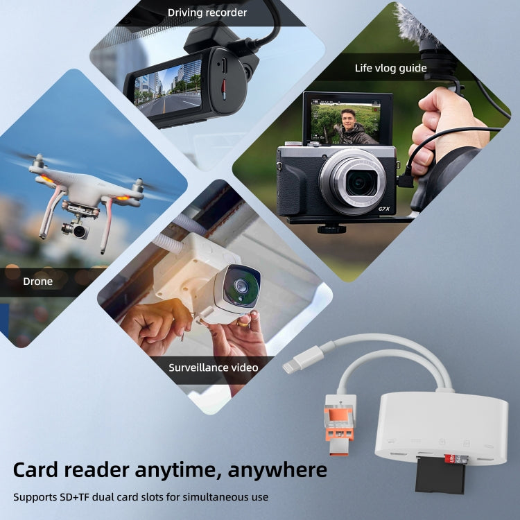 Adattatore lettore schede USB-C, 8 pin, USB-A, Micro USB
