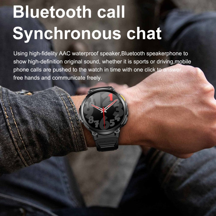 LEMFO K66 1,85 pollici Bluetooth Call Smart Watch, supporta la frequenza cardiaca / ossigeno nel sangue