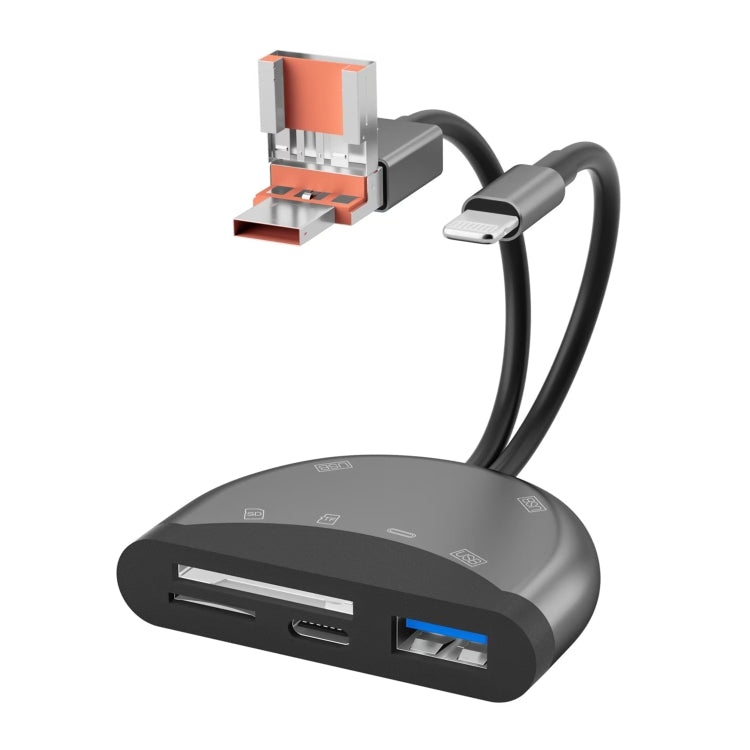 Adattatore multifunzione USB-C Type-C 6 in 1