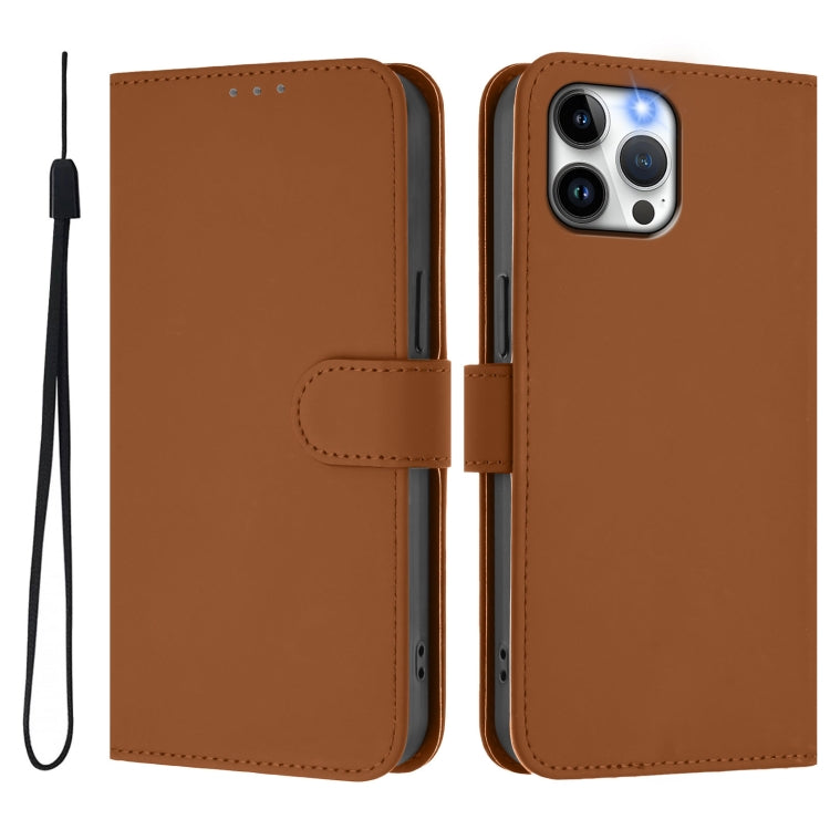 Custodia per telefono in pelle tinta unita effetto pelle con cordino, For iPhone 12 Pro Max