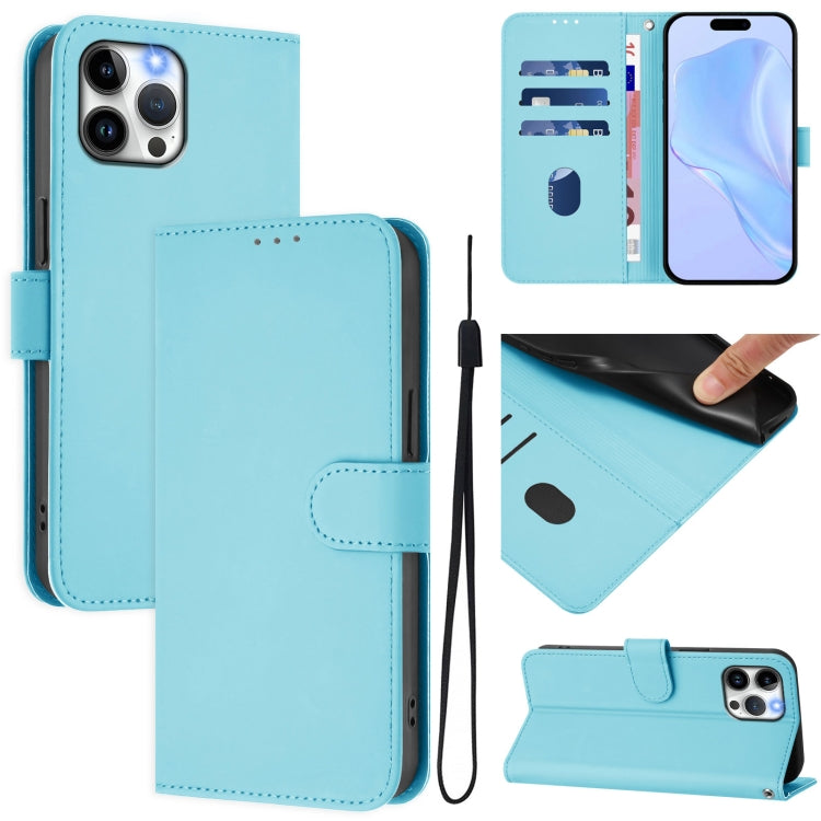 Custodia per telefono in pelle tinta unita effetto pelle con cordino, For iPhone 12 Pro Max